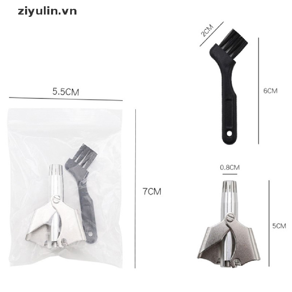 1 Kéo Tỉa Lông Mũi / Cạo Râu Bằng Thép Không Gỉ ziyulin Dành Cho Nam Giới