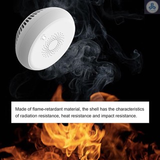 ZigBee Smoke Sensor Wireless Fire Alarm Automatic Intelligent Household Alarm Sensor White RSH-ZigBee-SS01