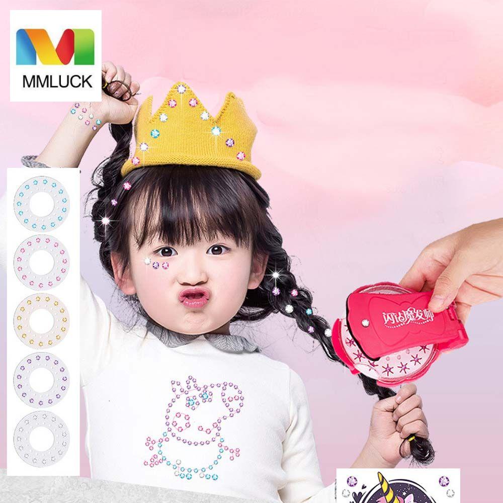 Mmluck Đồ Chơi Thắt Bím Tóc Lấp Lánh DIY Trang Trí Quần Áo Cho Bé Gái