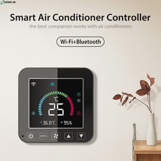 Hàng có sẵn bộ điều khiển nhiệt độ hồng ngoại tuya bộ điều khiển nhiệt độ điều khiển thông minh wifi màn hình màu độ ẩm và nhiệt độ bộ điều khiển nhiệt độ điều chỉnh điều hòa