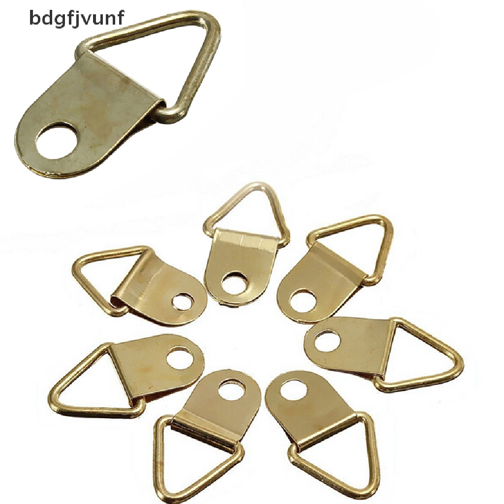 Set 20 Móc Treo Khung Ảnh Hình Tam Giác Bằng Đồng Thau Mạ Vàng