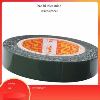 BĂNG Dính  XỐP xanh ĐEN 2 MẶT SIÊU DÍNH KHỔ 1.8cm