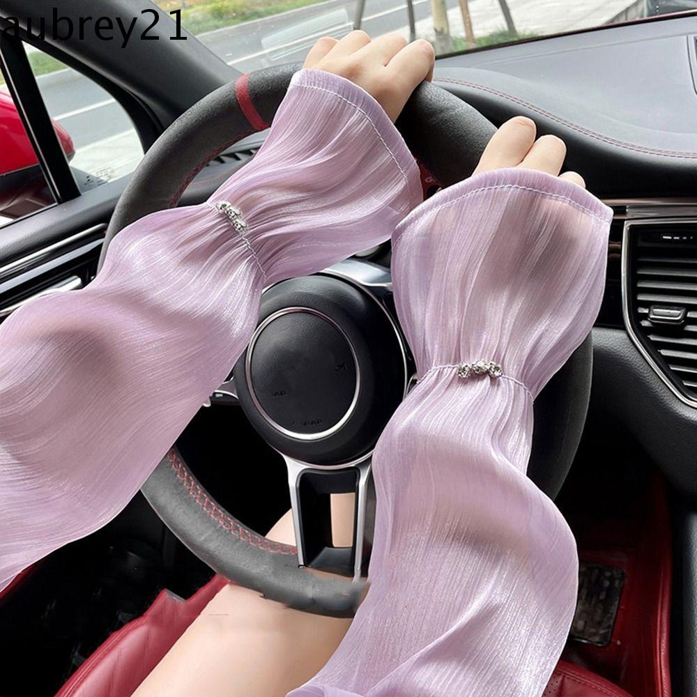 Găng Tay Chống Nắng Vải Lưới Mỏng Thoáng Khí Chống Tia UV Hiệu A|Găng Tay Lái Xe Giữ Ấm Cánh Tay Ốp