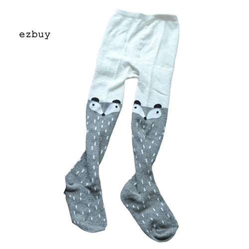 Quần Tất Giữ Ấm Họa Tiết Cáo Hoạt Hình Dễ Thương Cho Bé Gái