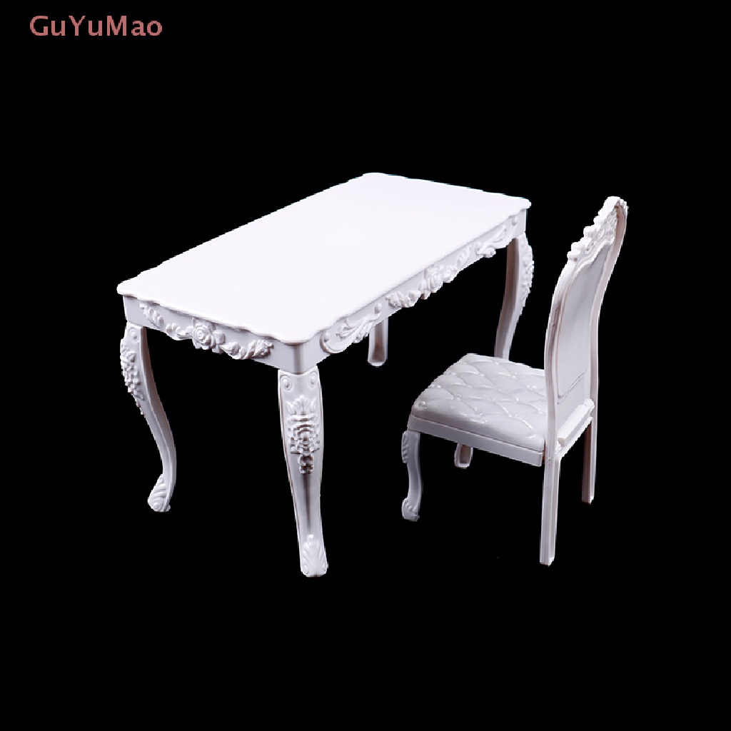 Bộ Bàn Ghế Ngồi Bàn Ăn / Ghế Văn Phòng Tỉ Lệ 1: 6 Trang Trí Nhà Búp Bê