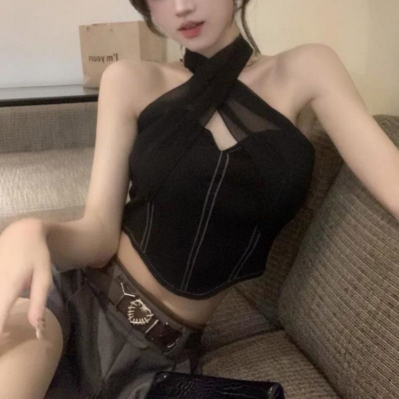 Áo Croptop Sát Nách Dáng Ôm Gợi Cảm Thời Trang Mùa Hè Cho Bạn Gái