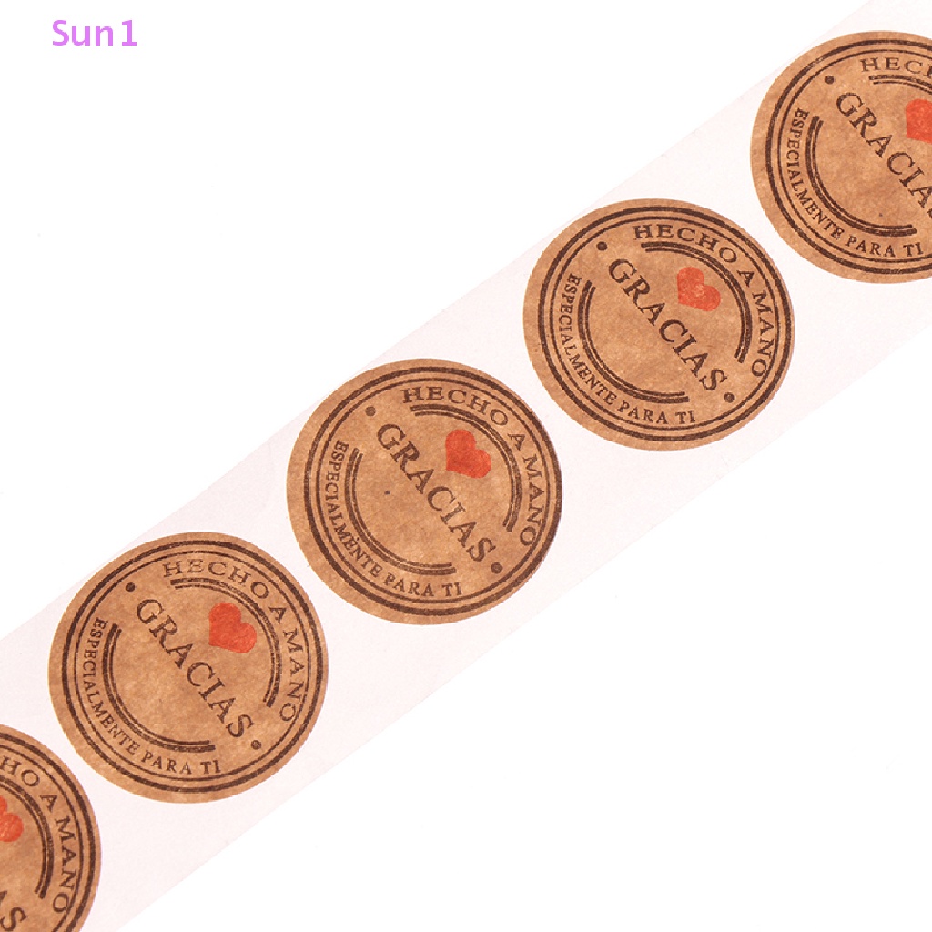 Sun1 &gt; 500 Miếng Dán Nhãn Hiệu Thank You Trang Trí Sổ Tay Thủ Công