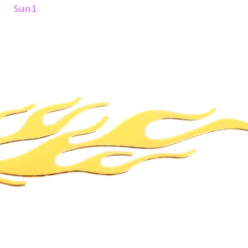 Đề Can Vinyl Phản Quang Họa Tiết Ngọn Lửa 3d Trang Trí Xe Hơi Xe Máy Sun1 > 20 * 4CM