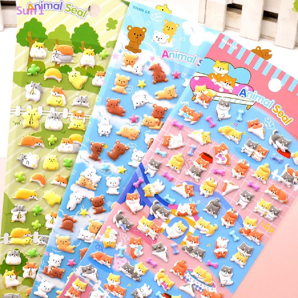 Bộ Sticker Sun1 &gt; Chim Cánh Cụt / Gấu Trúc / Chim Cánh Cụt Trang Trí Nhật Ký