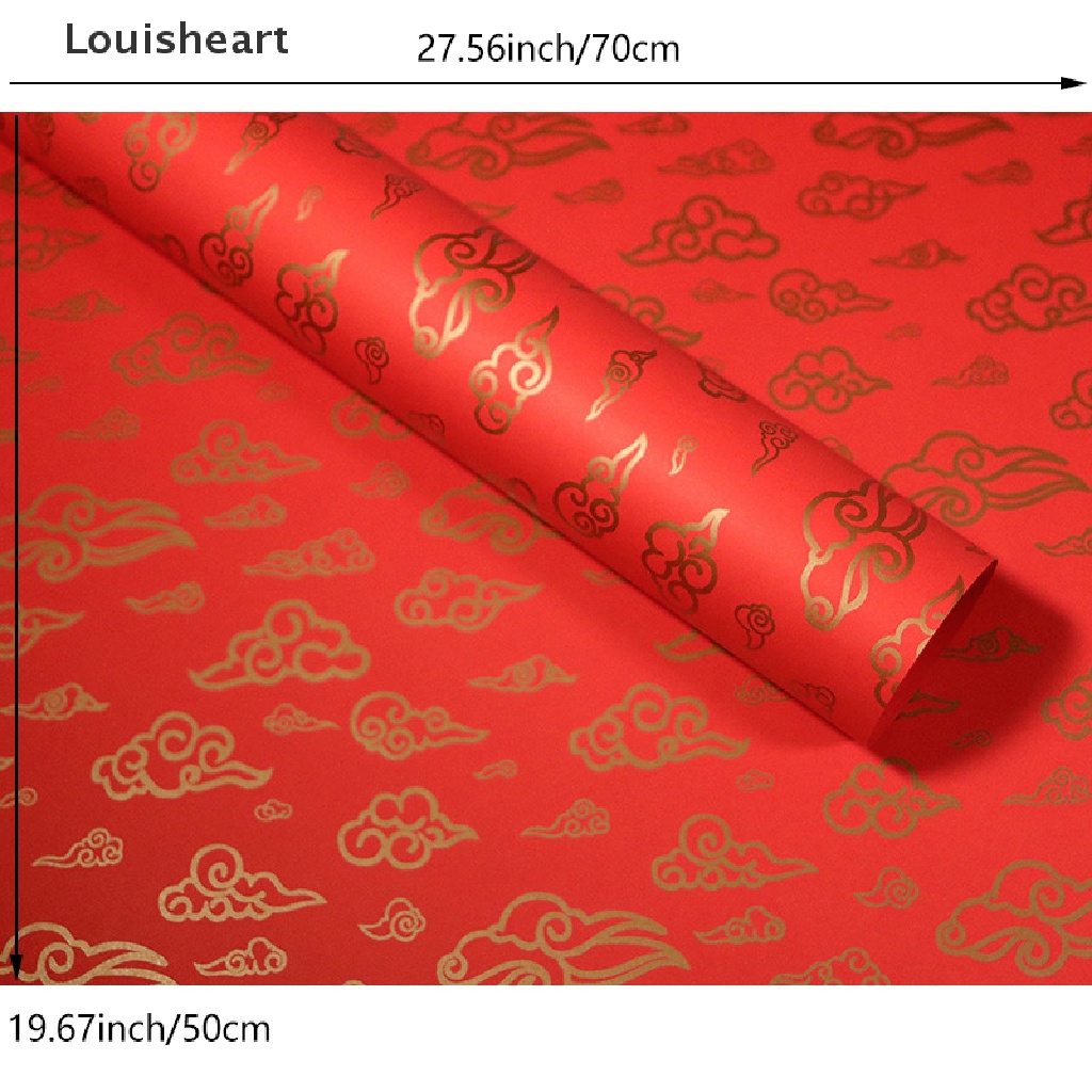 1 Tờ Giấy Gói Quà Tặng Sinh Nhật / Đám Cưới / Năm Mới Phong Cách Trung Hoa