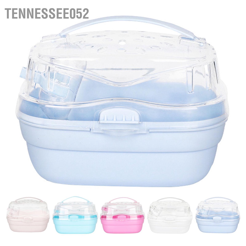 Tennessee052 Hộp đựng chuột Hamster động vật nhỏ nhẹ xách tay cho du lịch ngoài trời