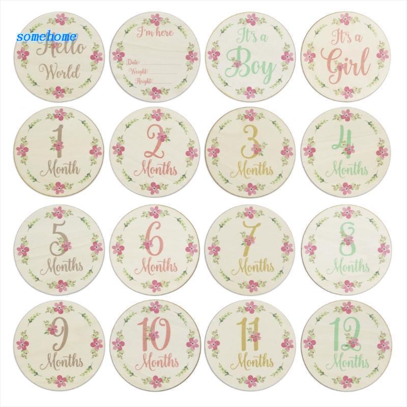 Bộ Thẻ Đánh Dấu Cột Mốc Phát Triển Theo Tháng Cho Bé