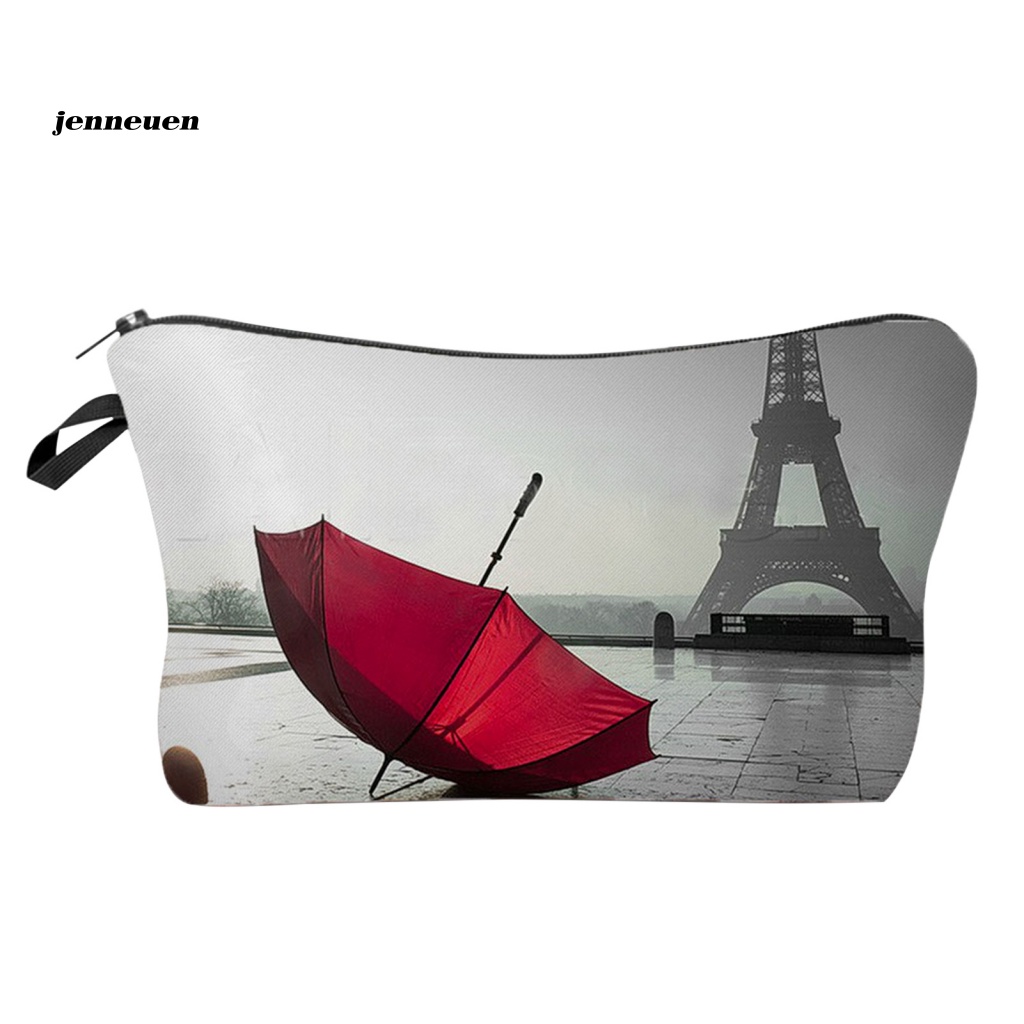 Jen Túi Đựng Mỹ Phẩm Đi Vệ Sinh Họa Tiết Giày Cao Gót Sức Chứa Lớn Siêu Nhẹ Thời Trang