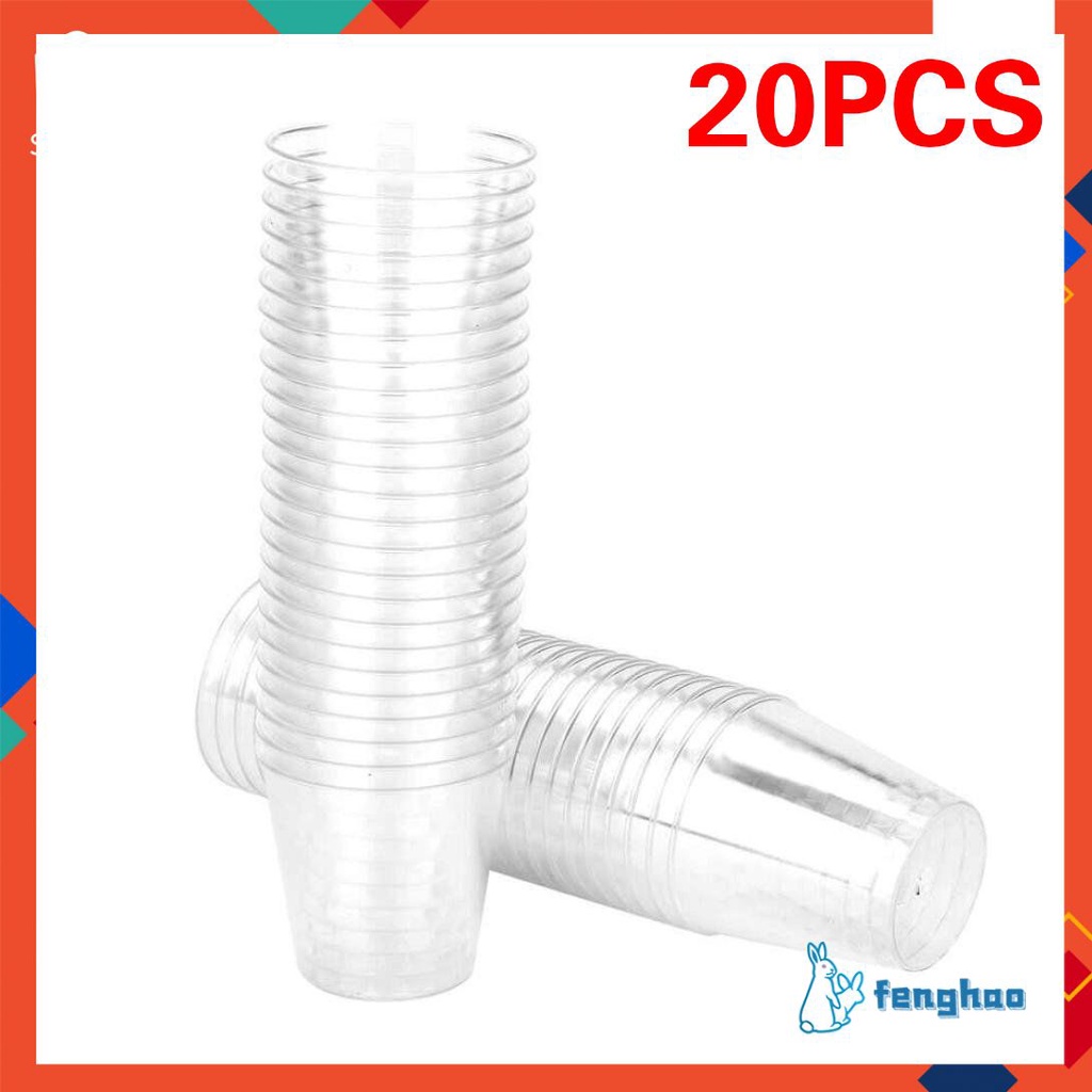 20 Ly Nhựa Trong Suốt Thân Thiện Với Môi Trường Cái/bộ Dùng Một Lần Cho Bữa Tiệc Ly Thạch Cốc Cốc 30Ml Fenghao. Vn