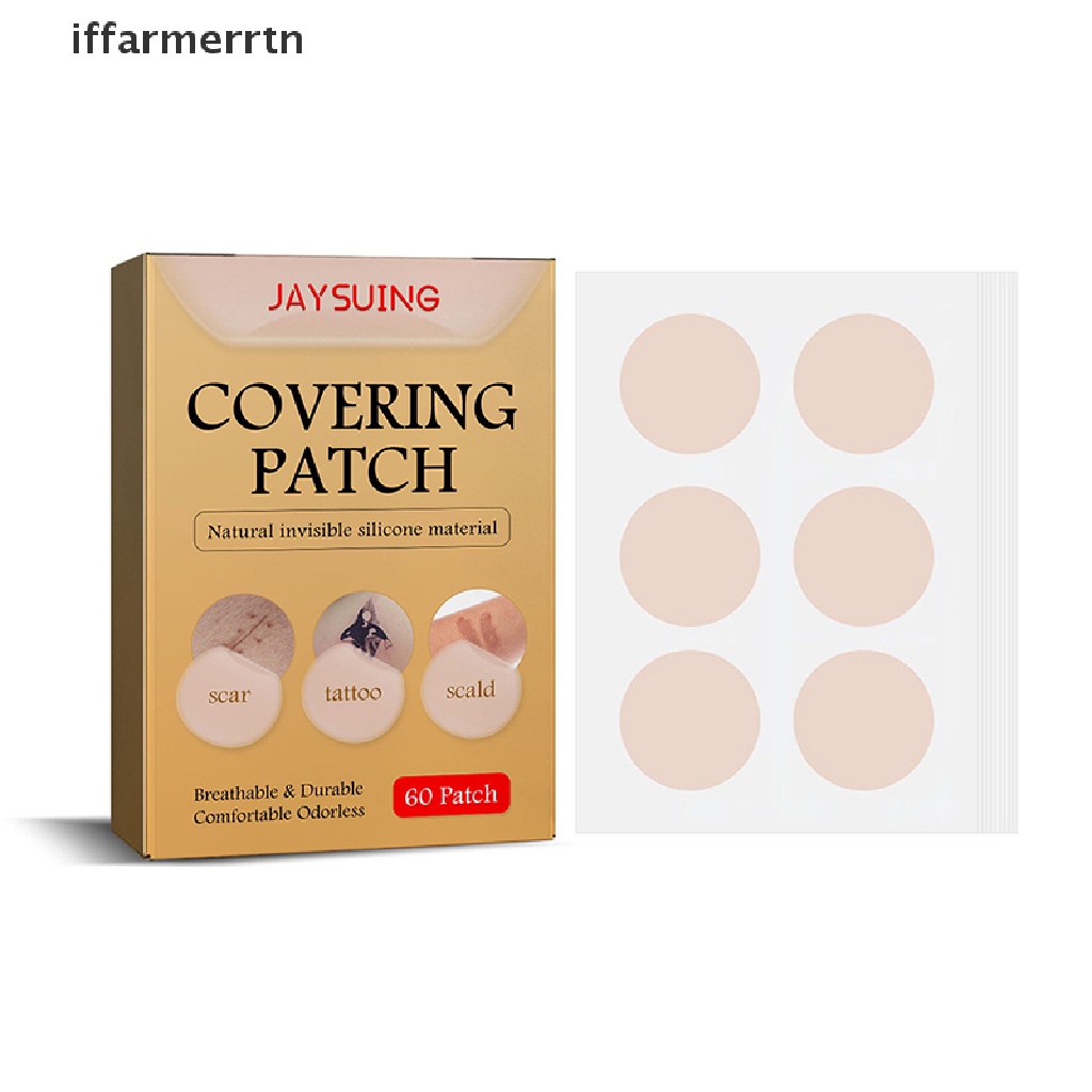 Bộ 60 Miếng Dán Che Khuyết Điểm Hình Xăm Chống Nước Che Phủ Mỏng
