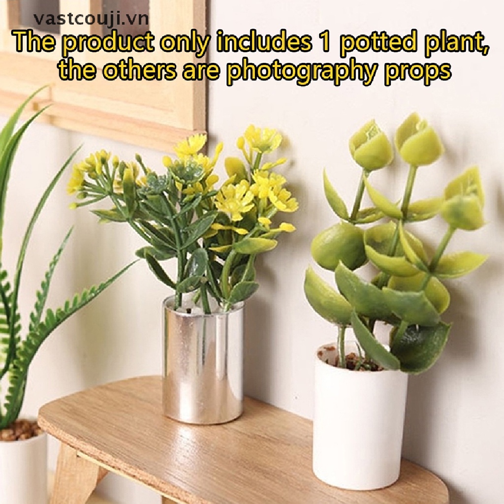 Mô Hình Chậu Hoa Trang Trí Nhà Búp Bê Tỉ Lệ 1: 12