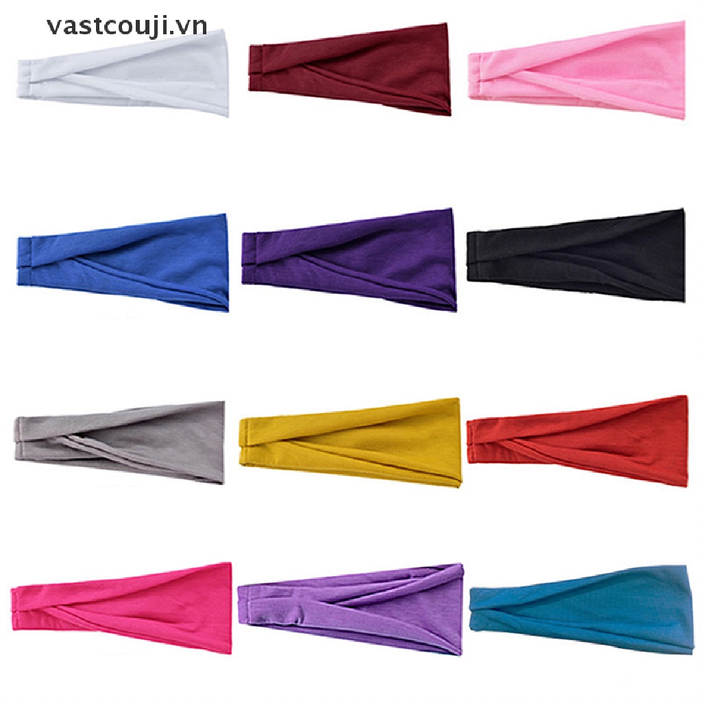 Băng Đô Cài Tóc Co Giãn Màu Sắc Thời Trang Cho Nữ