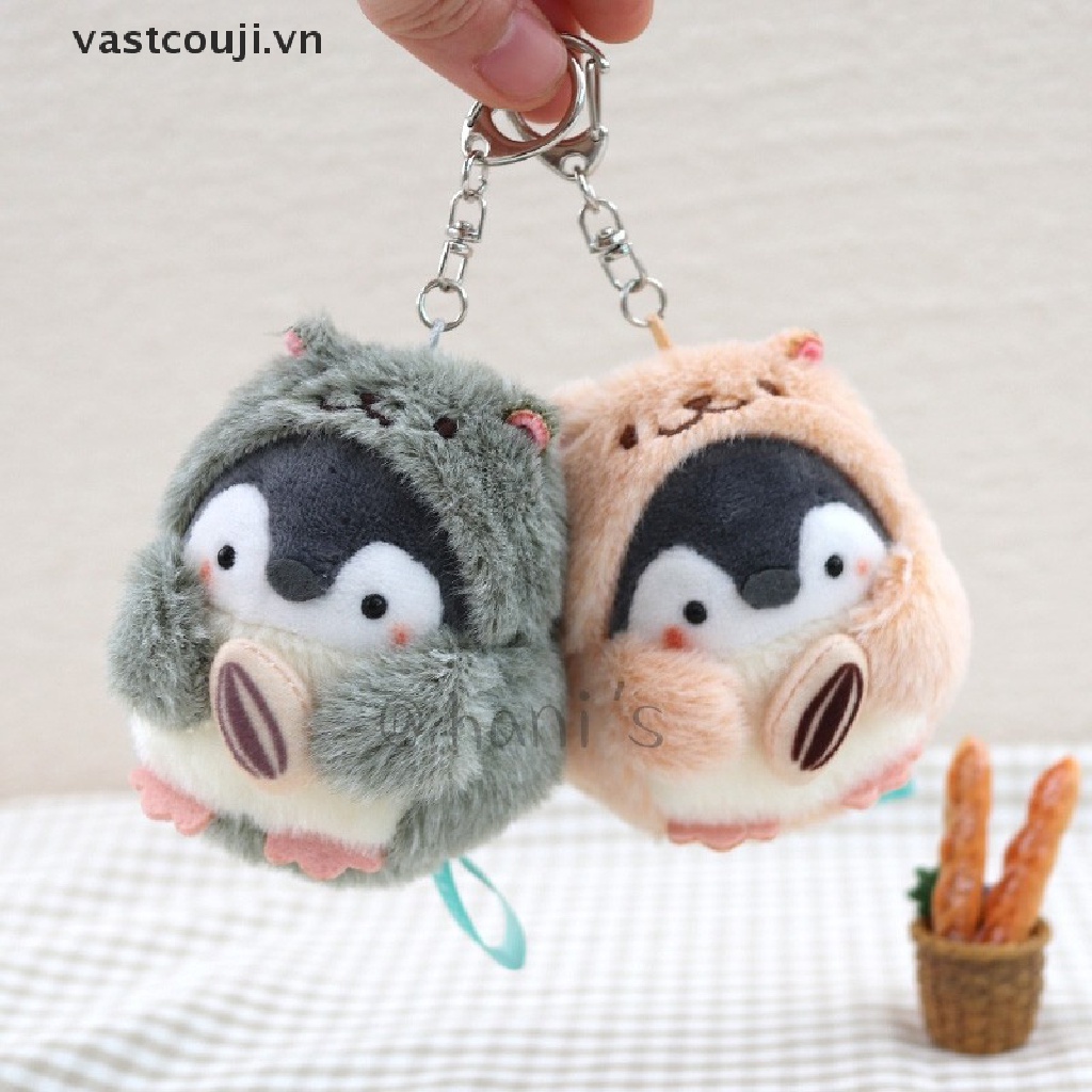 Thú Nhồi Bông Hình Chim Cánh Cụt / Mèo May Mắn Dễ Thương Dùng Làm Quà Tặng