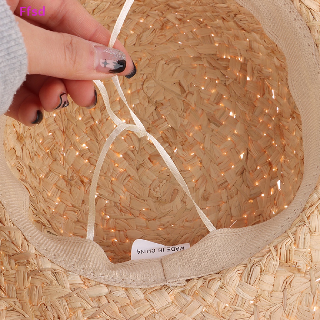 {Ffsd} Mũ Rơm Đan Tay Phong Cách Retro Chống Nắng Cho Bé Trai Và Bé Gái * Bán Chạy