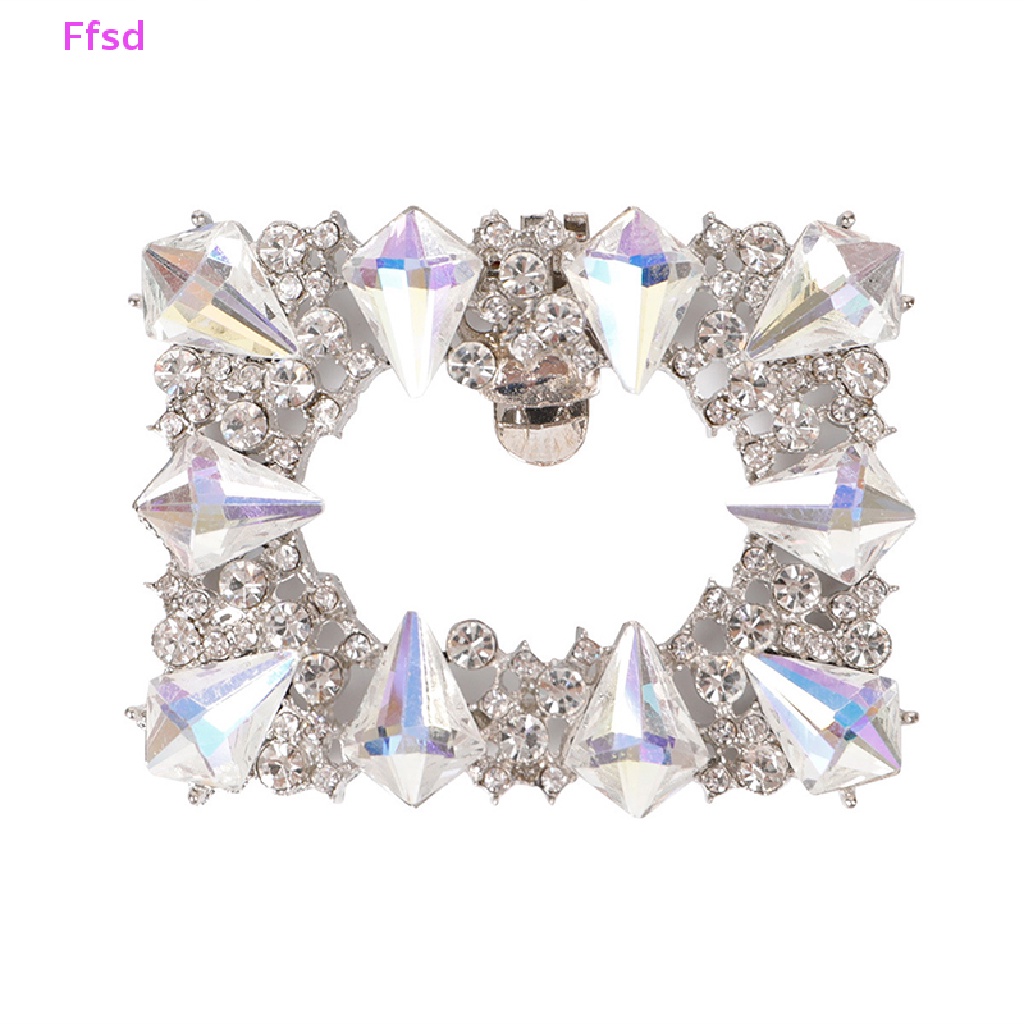 1 Phụ Kiện Kẹp Giày Cao Gót Đính Pha Lê Sang Trọng Cho Cô Dâu