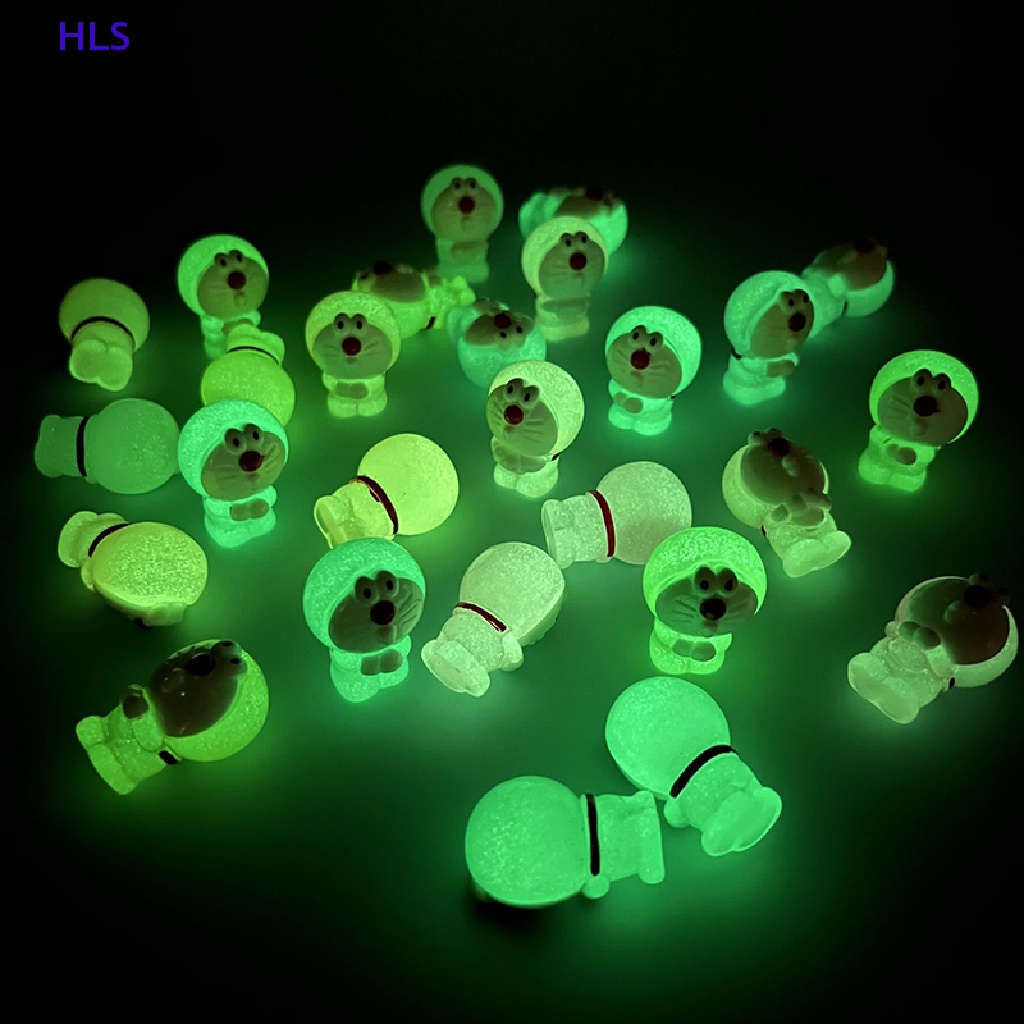 1 Đồ trang trí Nhân Vật Hoạt Hình Mini Bằng Nhựa Resin Phát Sáng DIY