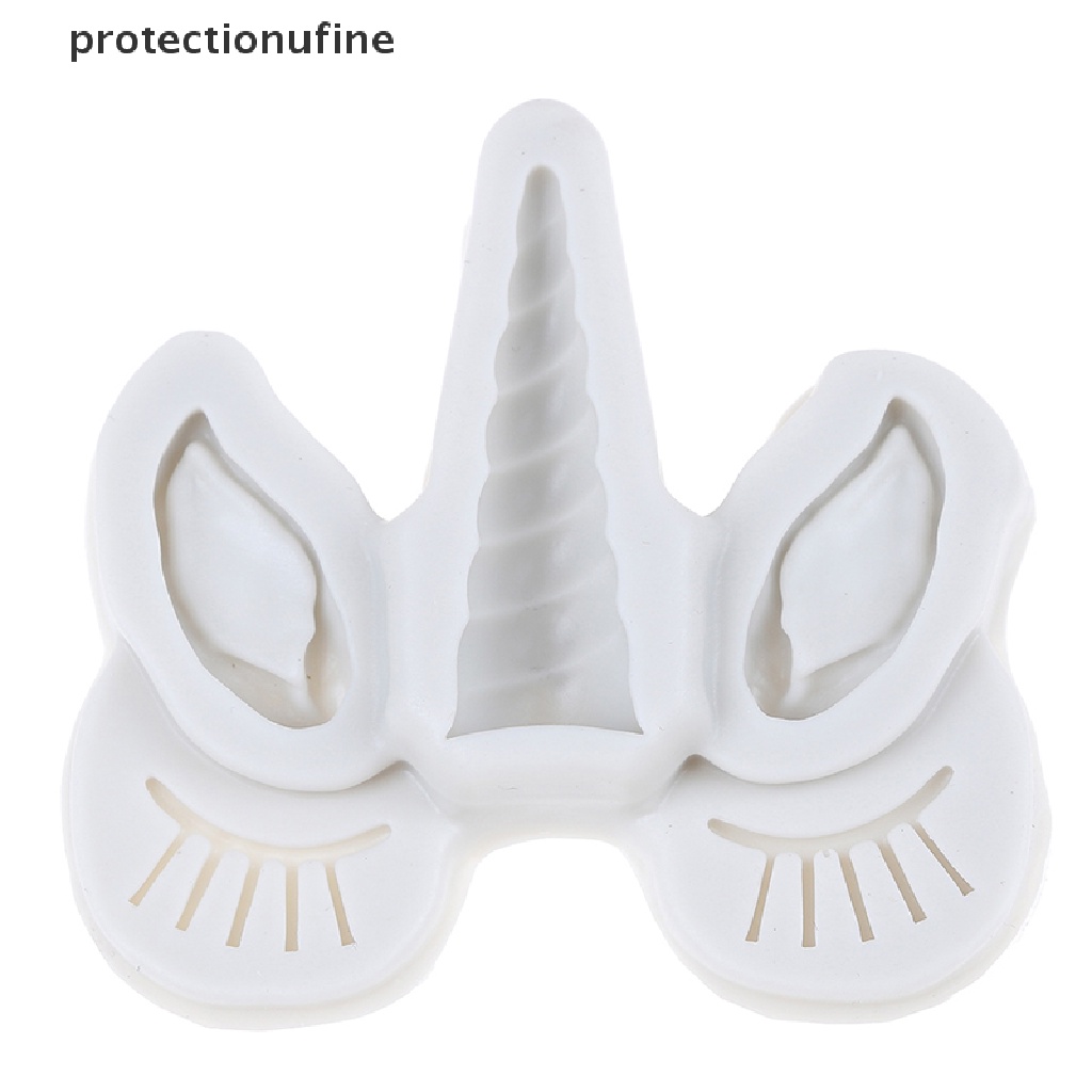 Khuôn Silicone Tạo Hình Làm Bánh Kẹo Hình Sừng Ngựa 3Vn