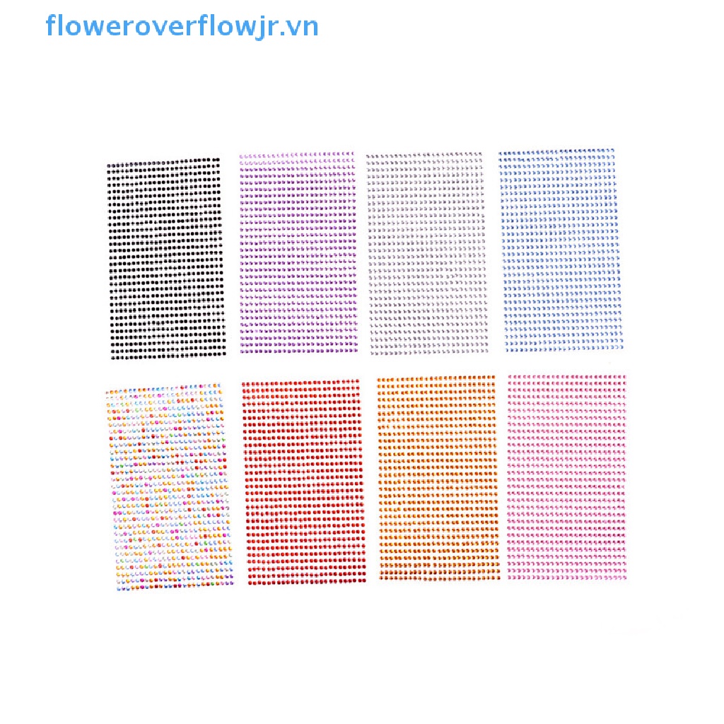 Bộ 750 Hạt Đá Trang Trí Điện Thoại / Xe Hơi 3mm DIY