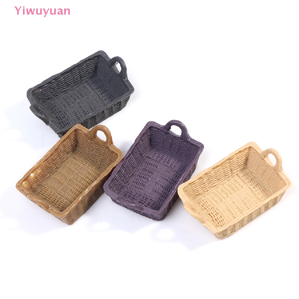 Giỏ Đựng Thức Ăn Mini Dễ Thương Cho Nhà Búp Bê Tỷ Lệ 1 / 12 Mới