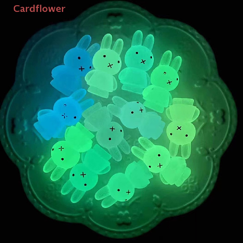 &lt; Cardflower &gt; Móc Khóa Ba Chiều Bằng Nhựa resin Hình Thỏ Dễ Thương DIY Mới