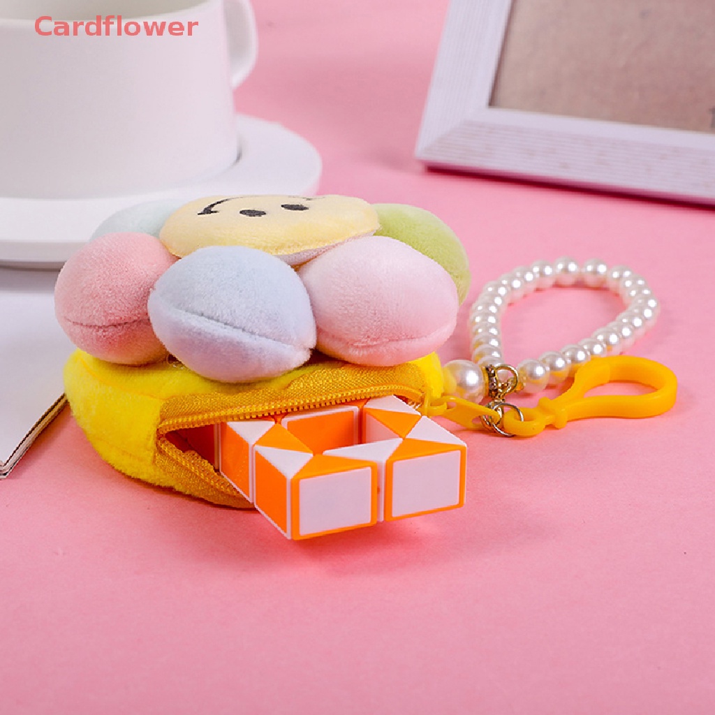 < Cardflower > Mặt Dây Chuyền Hình Hoa Hướng Dương / Mưa Nhồi Bông Mềm Mại Nhiều Màu Sắc Dễ Thương Làm Móc Khóa Túi Quà Sinh Nhật
