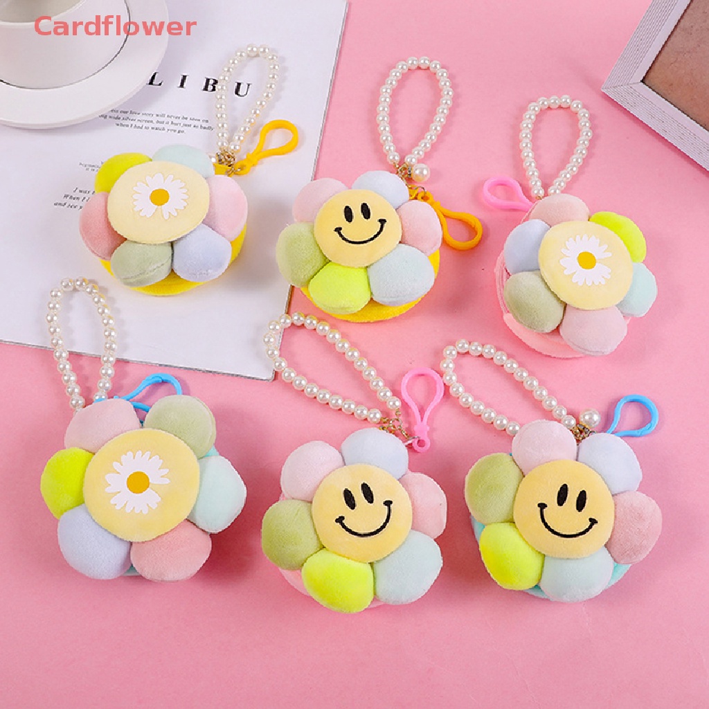 < Cardflower > Mặt Dây Chuyền Hình Hoa Hướng Dương / Mưa Nhồi Bông Mềm Mại Nhiều Màu Sắc Dễ Thương Làm Móc Khóa Túi Quà Sinh Nhật
