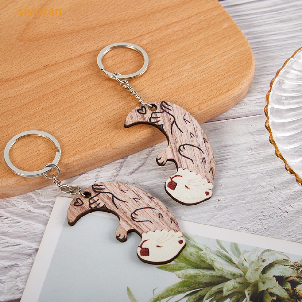 Siyuyan Set 2 Móc Khóa Ghép Hình Dễ Thương Phù Hợp Làm Quà Cho Cặp ĐôiBa Lô Hành Lý Thiết Kế Dễ Thương Cho Các Cặp Đôi