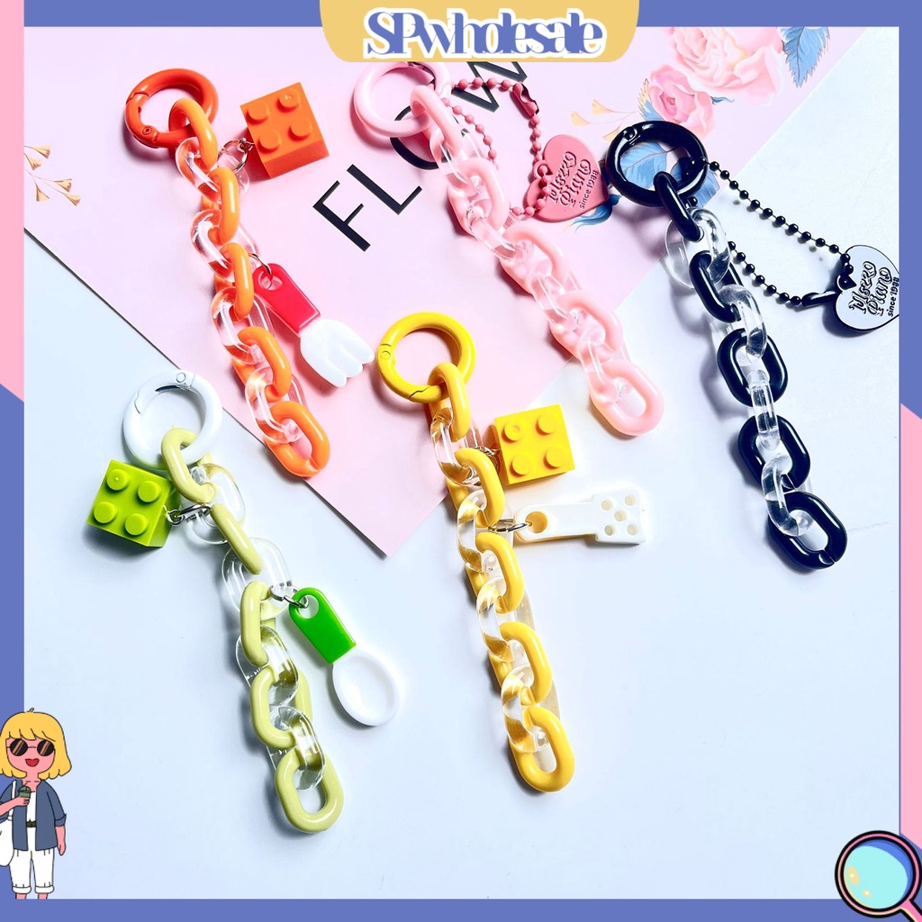<SPwholesale> Móc Chìa Khóa Dạng Thạch Mặt Dây Chuyền Thạch Không Dễ Vỡ Chống Mài Mòn Trang Trí Độc Đáo Nhiều Màu Sắc Làm Quà