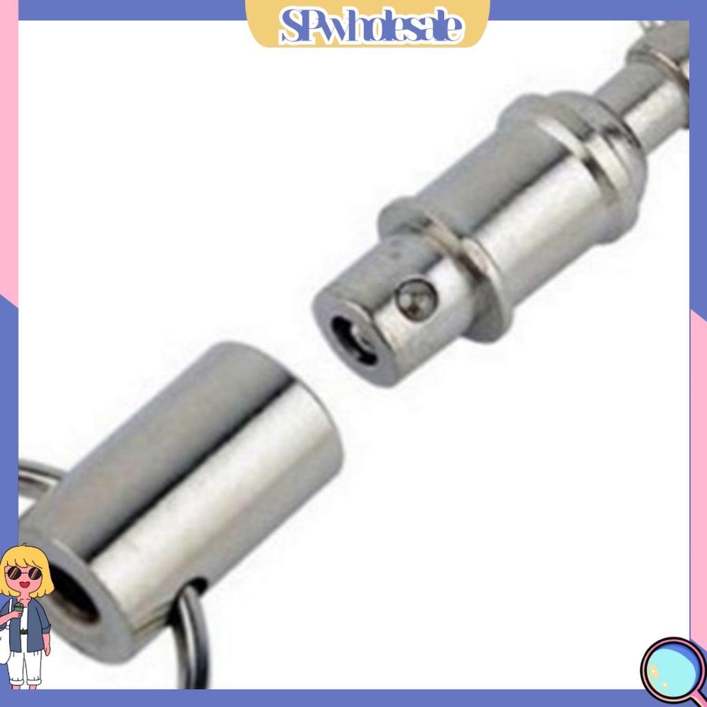 <SPwholesale> 2 Móc Khóa Có Thể Tháo Rời Bề Mặt Mịn Màng Chống Biến Dạng Bằng Thép Không Gỉ