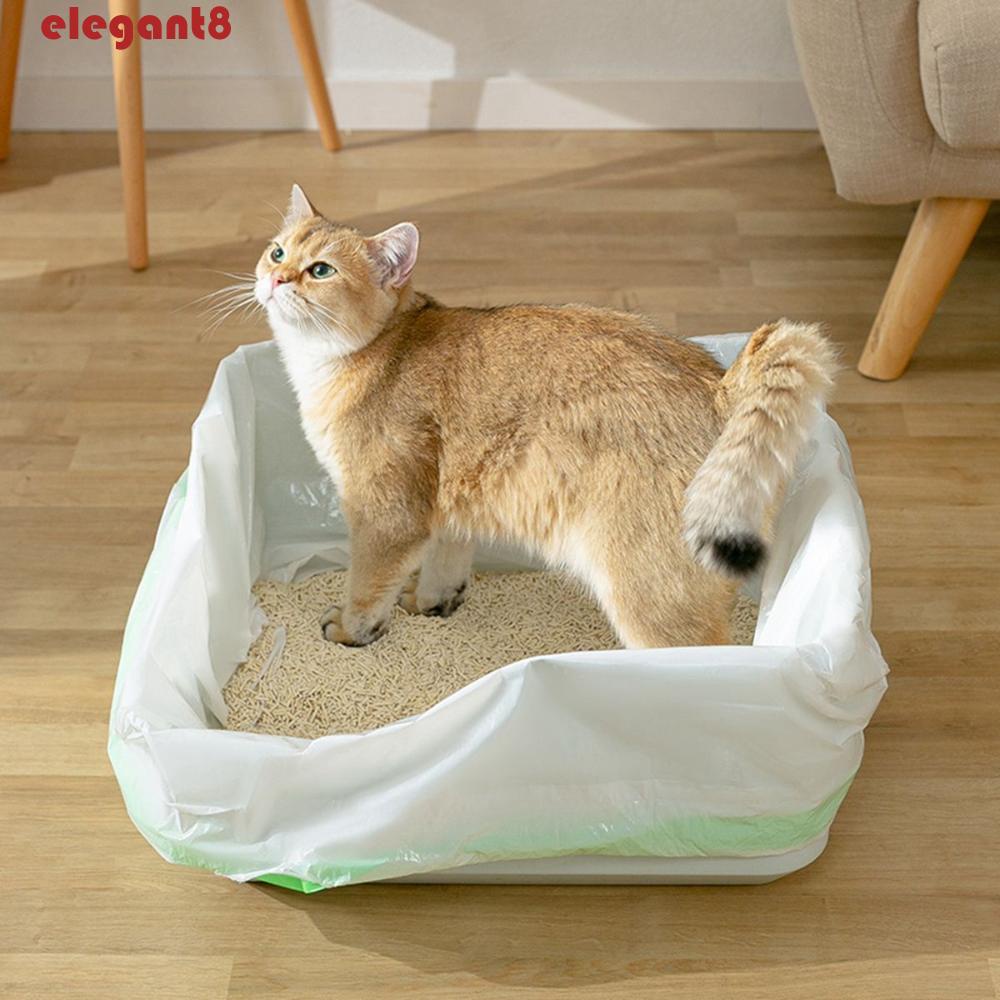 Hộp 7 Túi Đựng Rác Dây Rút Dùng Một Lần Chống Rò Rỉ Dễ Vệ Sinh Cho Mèo
