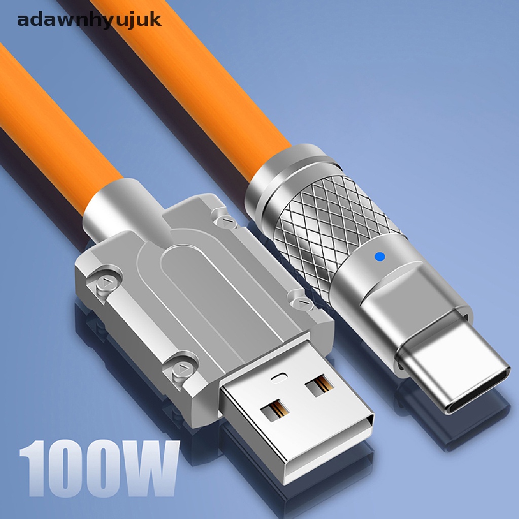 Dây Cáp Sạc Nhanh USB Loại C 120W Bằng Silicon Cho Xiaomi Huawei Samsung