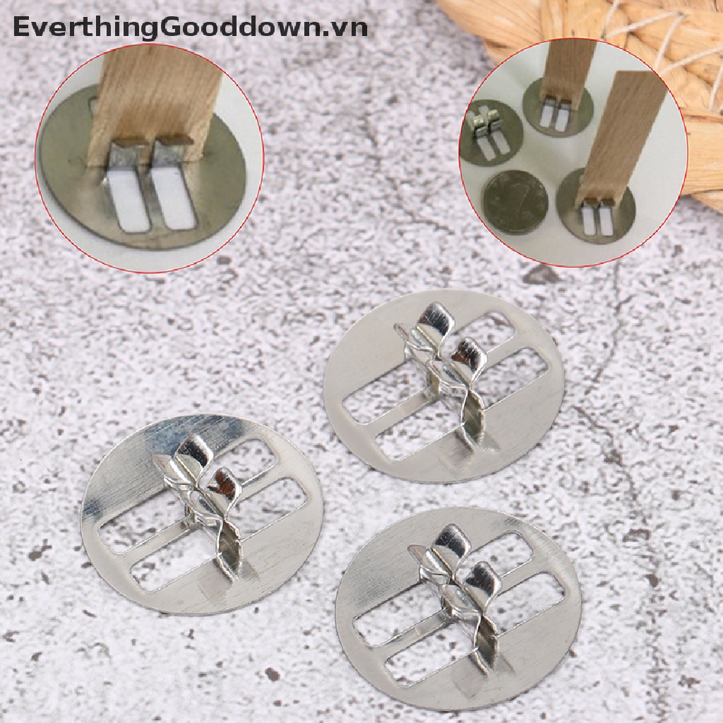 Set 100 Đế Làm Lõi Bấc Sáp Wicks Thủ Công DIY