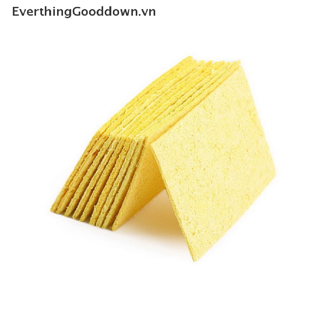 Everthinggooddown Set 10 Miếng Bọt Biển Vệ Sinh Mũi Hàn Sắt Màu Vàng vn