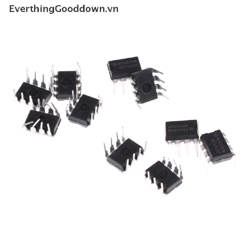 Set 10 Bảng Mạch IC Tiếng Ồn Kép NE5532P NE5532 DIP-8