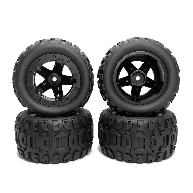 Set 4 Bánh Xe Cao Su 80Mm 80Mm Dành Cho Xe Đồ Chơi Wltoys 144001 144010 124019 Phụ Kiện Nâng Cấp Cho Xe Hơi Điều Khiển Từ Xa 12428 12428 HBX 16889 Sg160