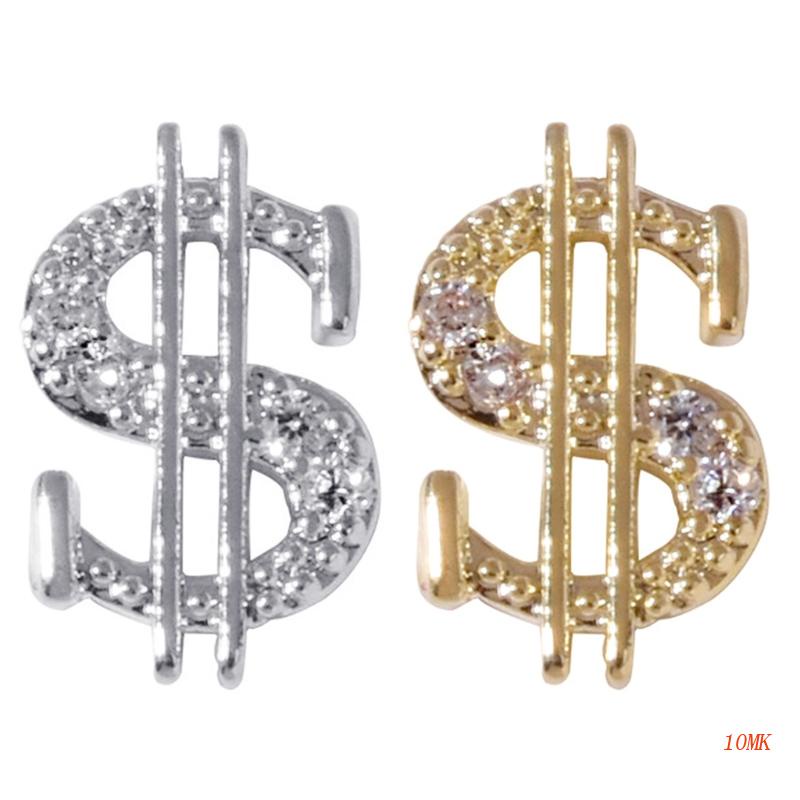 Phụ Kiện Trang Trí Móng Nghệ Thuật Hình Đồng Đô La Đính Đá Xinh Xắn