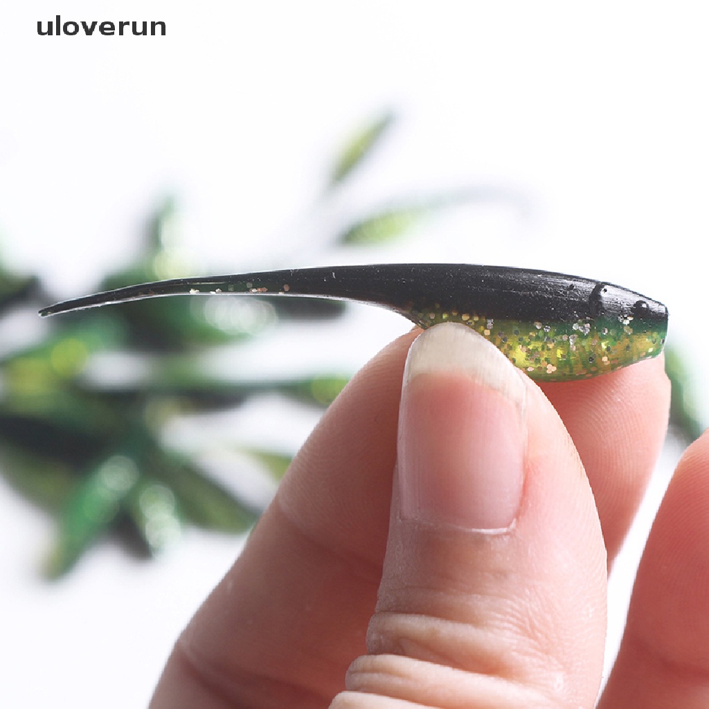 Set 10 Mồi Câu Cá Mini Mềm Mại 0.75g 5cm Tiện Dụng