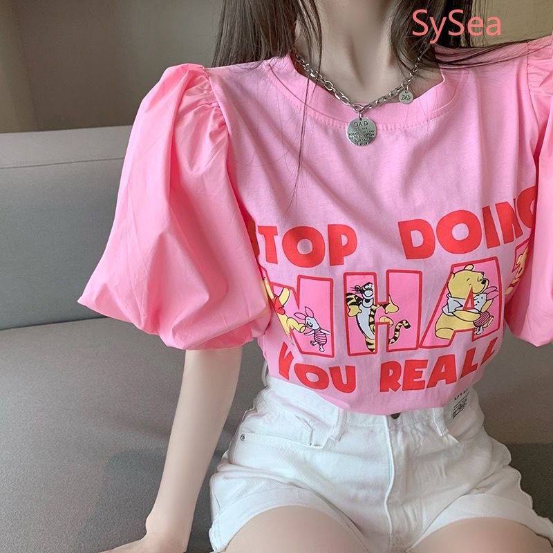 Áo Kiểu Tay Phồng Dáng Rộng Thời Trang Mùa Hè Pháp Cho Nữ