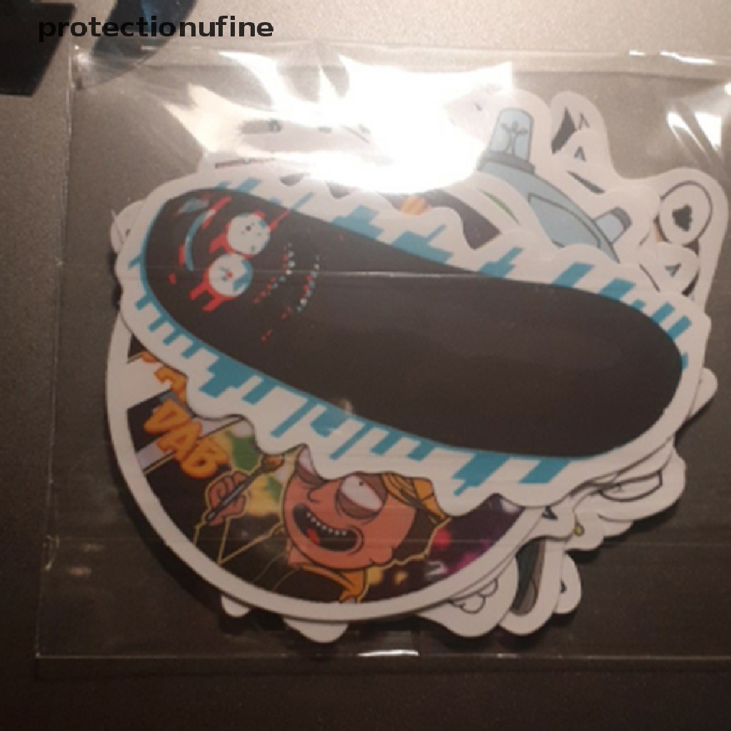 Bộ 50 Miếng Dán Trang Trí Hành Lý / Ván Trượt Họa Tiết Hoạt Hình rick Dễ Thương PR3VN Áo Thun In Hình Martijn Thời Trang Cá Tính