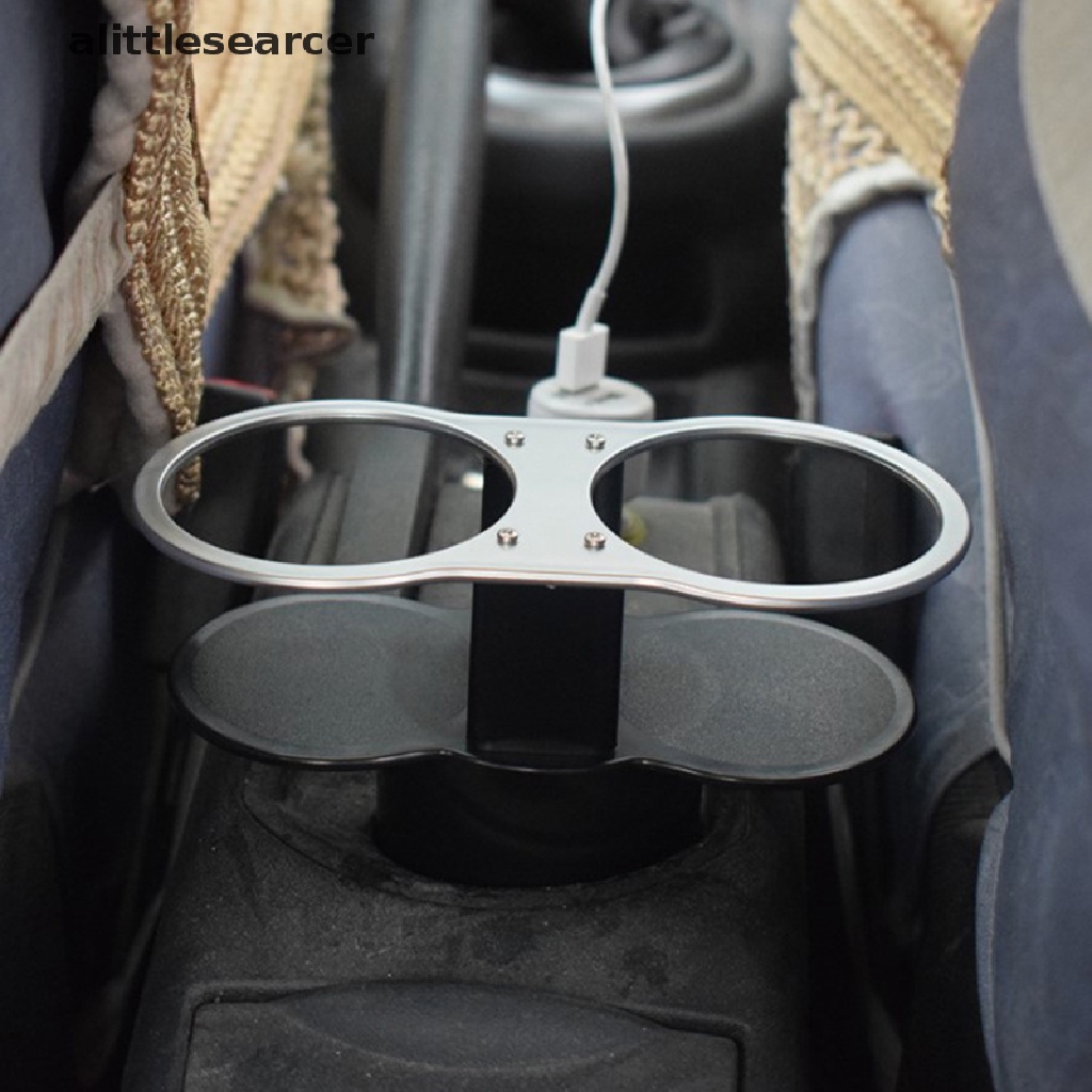 Giá Đỡ Cốc Uống Nước Hai Lỗ Tự Động Thông Dụng Cho Xe Hơi