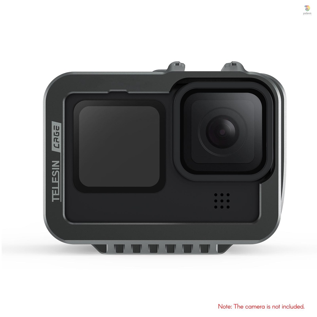 TELESIN Khung Máy Ảnh Bằng Hợp Kim Nhôm Tel Resin Hai Ngàm Thay Thế Cho 9 Camera