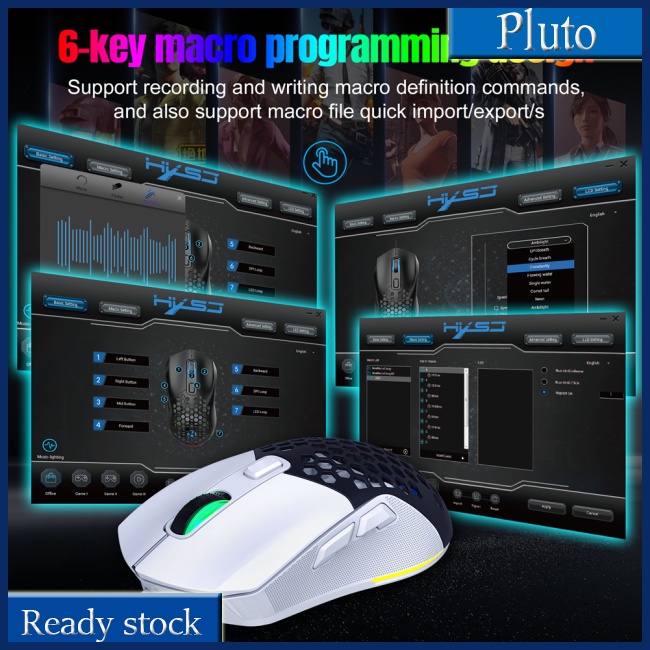 Mới Chuột Chơi Game Có Đèn Nền RGB 7200dpi