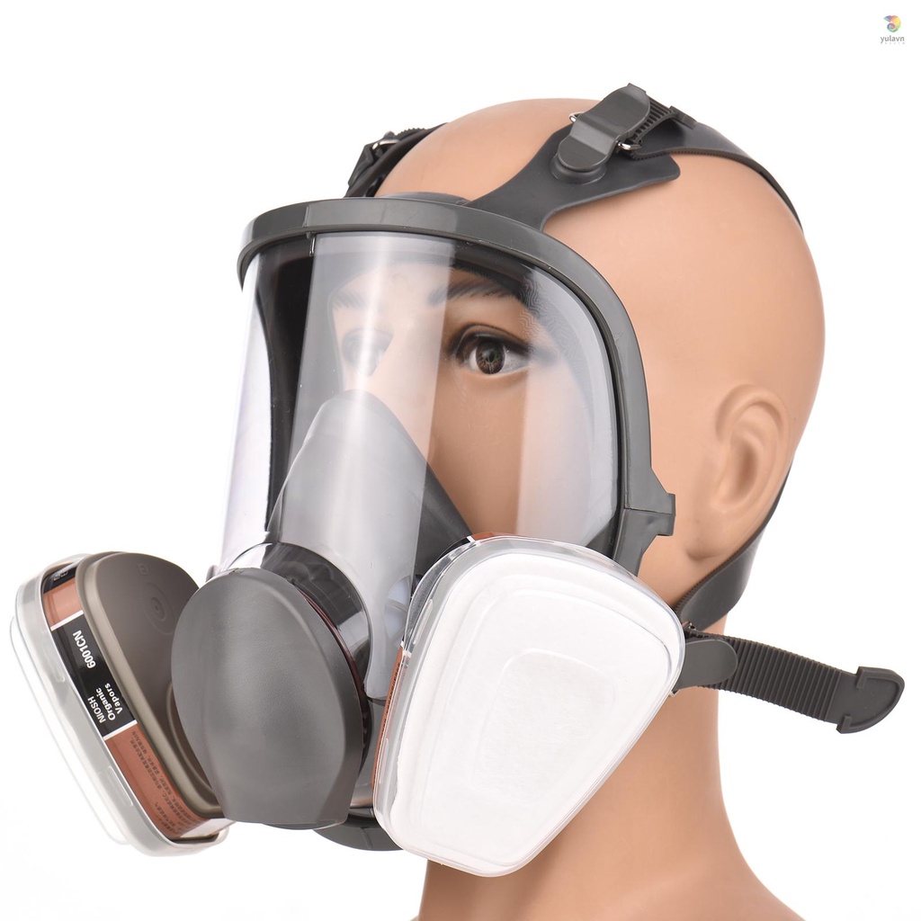 Mặt Nạ Phòng Độc Che Phủ Toàn Diện 18 Trong 1 Có Thể Tái Sử Dụng Cho Máy Đánh Bóng Và Bảo Vệ Mặt