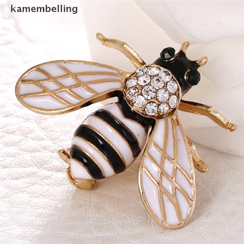 Ghim Cài Áo Hình Chú Ong Nhỏ Đính Đá Pha Lê Thanh Lịch Cho Nữ