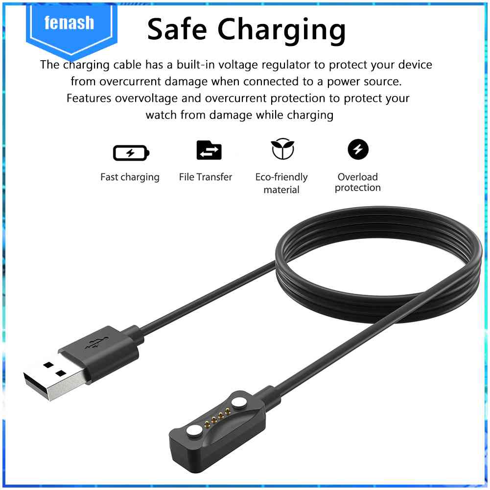 1m Dây Cáp Sạc Từ Tính Cổng USB 5V Cho Polar Pacer / Pro